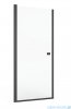 Roca Capital drzwi prysznicowe 80x195cm CZARNY MAT AM4708016M